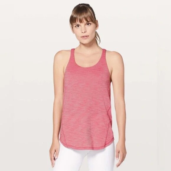 LULULEMON - Moment To Movement 2-In-1 Tank Heathered Cherry Tint / Cherry Tint - Picture 3 of 8